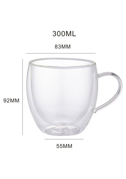 Набір чашок Glassy 300 мл 2 шт.