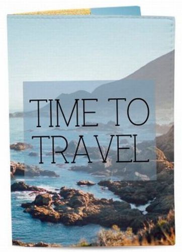 Обложка для паспорта Time to travel 