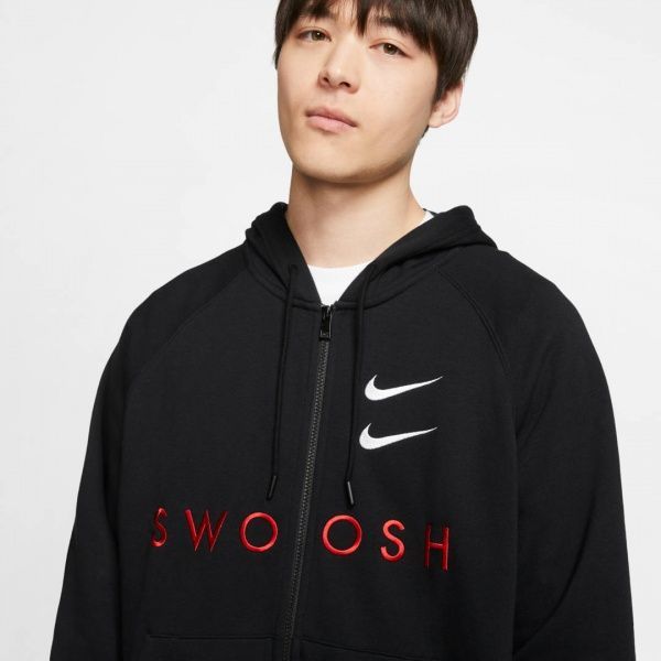 Джемпер Nike M NSW SWOOSH HOODIE FZ FT CT7362-010 р. L чорний
