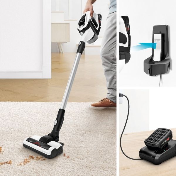 Пылесос аккумуляторный Bosch BBS812PCK white 