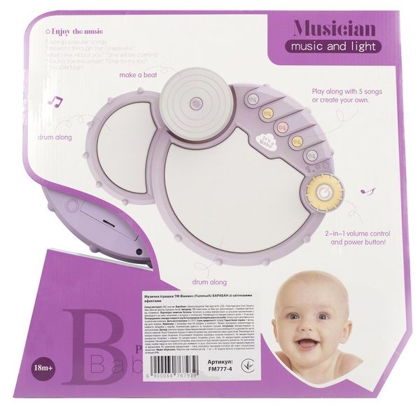 Игрушка музыкальная Funmuch Барабан FM777-4