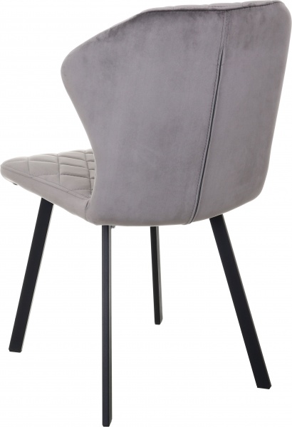 Стул Bjorn RALF MAGIC VELVET 500x620x870 мм серый / черный
