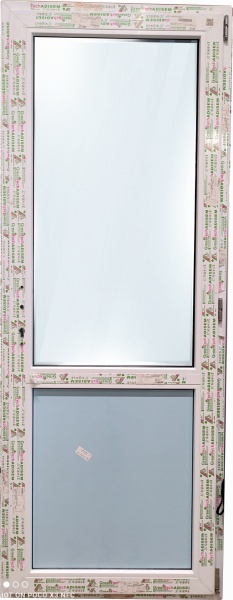 Двері металопластикові Greentech міжкімнатні склопакет+сендвіч 850x2050 мм праві 