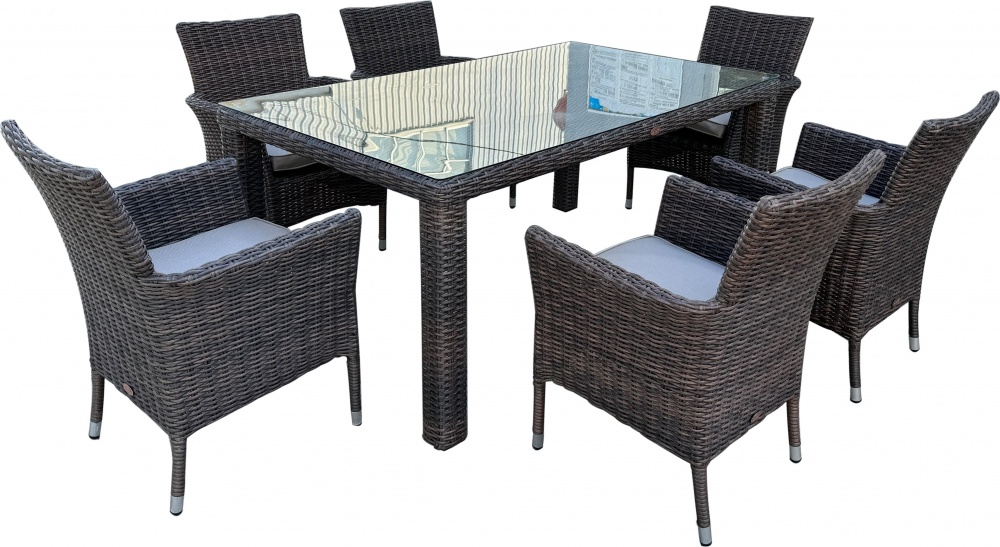 Комплект меблів Bella Vita із штучного ротанга Турін сірий