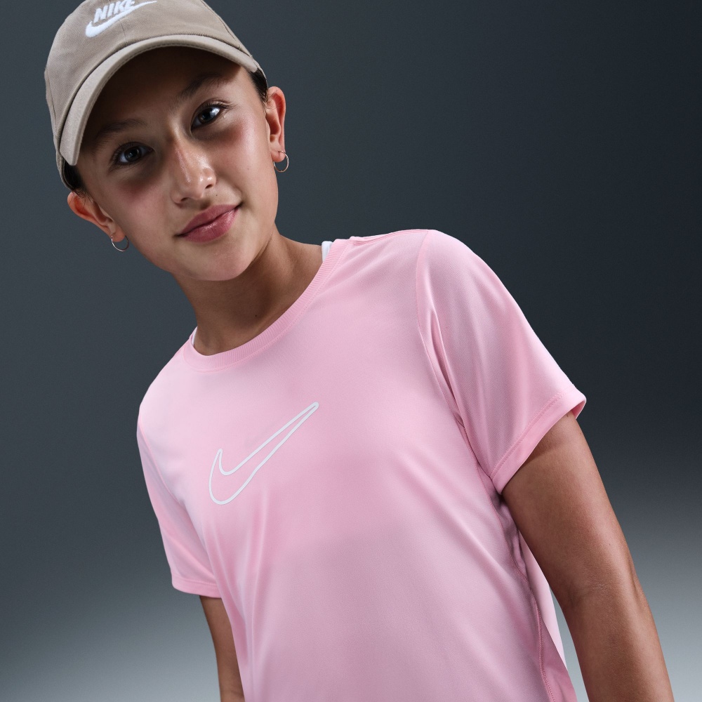 Футболка для девочек/детские Nike р.156 розовый FZ5600-690