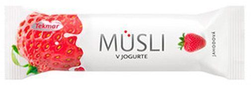 Батончик Tekmar полуничні мюслі в йогуртовій глазурі 30 г 