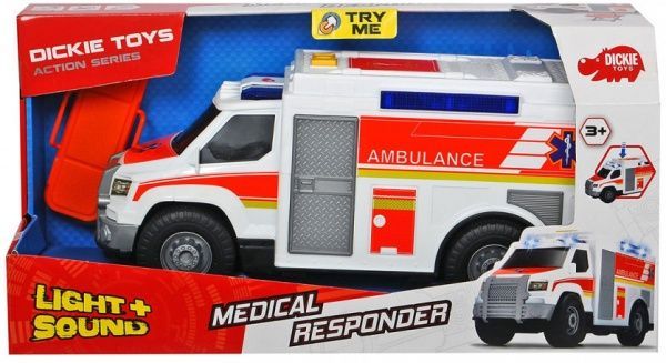 Скорая помощь Dickie Toys с носилками со световыми и звуковыми эффектами 3306002