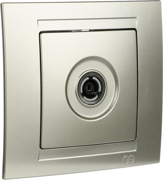 Розетка TV Gunsan Moderna бежевый металлик MD 29 25 123