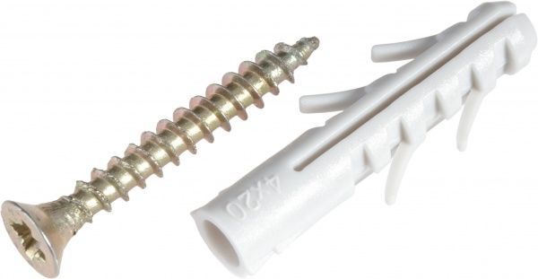 Дюбель быстрого монтажа распорный 5x35 мм 60 шт. с универсальным шурупом Expert Fix