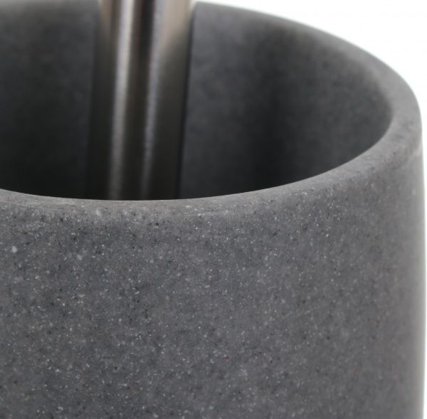 Ершик для унитаза Luna rio черный с серой колбой