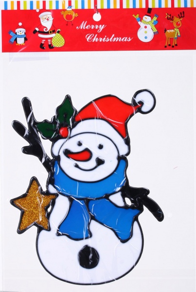 Наклейка декоративная cиликоновая 4 микс (6 дизайнов) в ассортименте 13x18 см