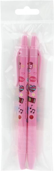 Набір ручок кулькових Fantasy TALKING FRIENDS масляна 2 шт. фіолетова 0,5 мм. 