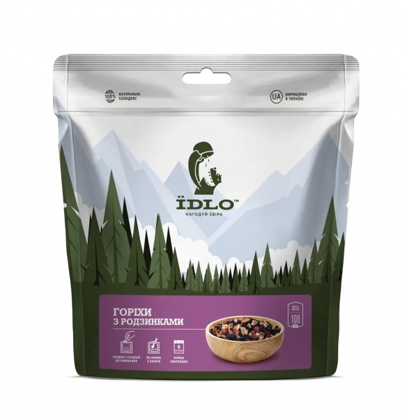 Сухофрукти ЇDLO Горіхи з родзинками