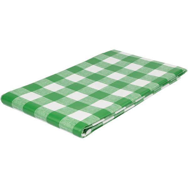 Скатертина Underprice Клітинка зелена 110x140 см