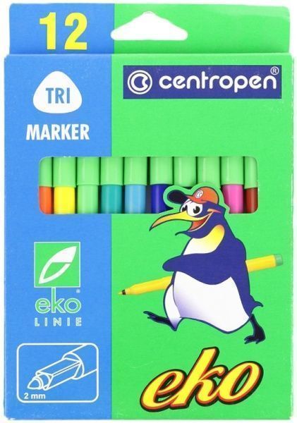 Фломастери Еко 12 шт 2560 Centropen