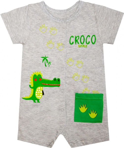 Песочник для мальчика GABBI PS-22-3 р.74 серый меланж 13114 