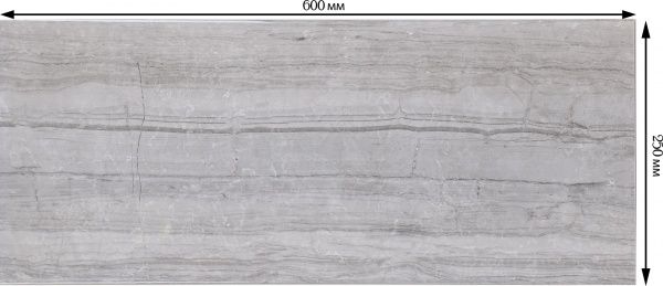 Плитка Ceramika Color Sabuni grey 25x60 