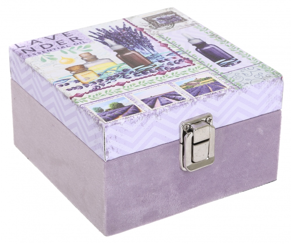 Сундучок Лаванда 14x14x8 см DECO-V