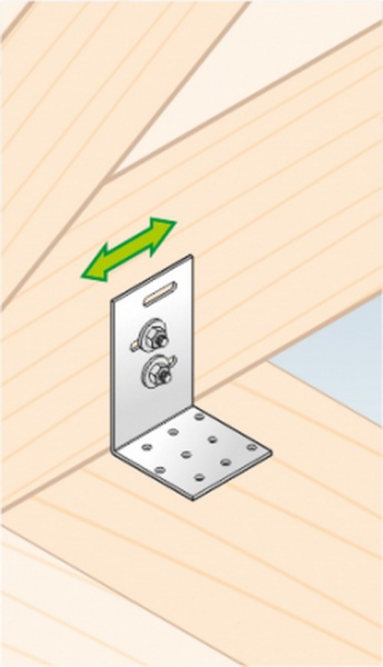 Кутник монтажний Domax L-подібний 80x60x60 мм 2 мм KMR2