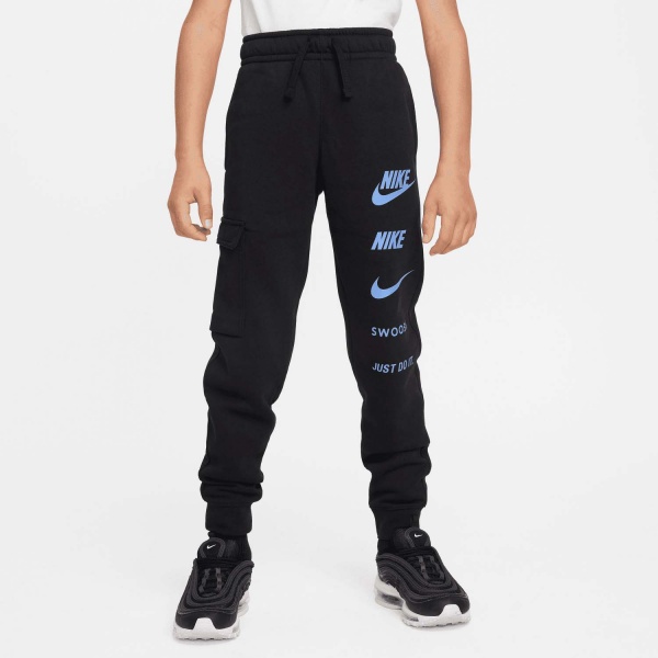 Брюки Nike B NSW SI FLC CARGO PANT BB FN7712-010 р. M черный