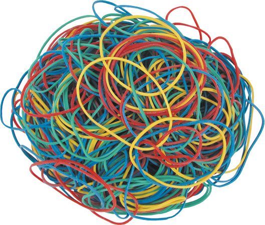 Резинки для грошей Axent 1000 г кольорові D4623 