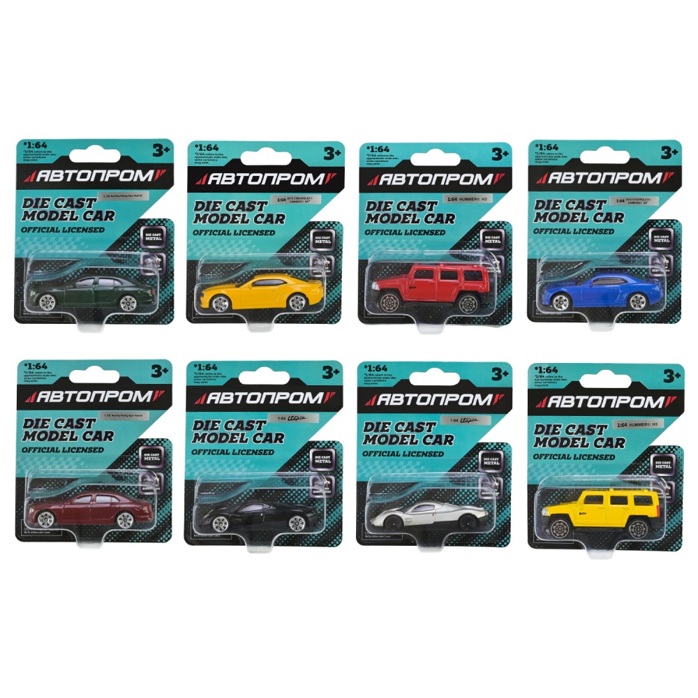 Автомодель Автопром 1:64 микс моделей AP6406