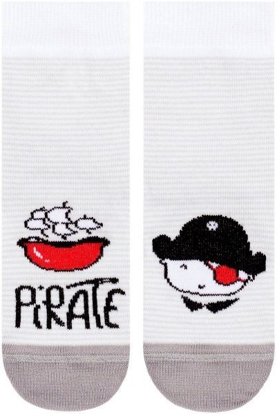 Носки детские Conte-Kids CK (ВЕСЕЛЫЕ НОЖКИ) 17С-10СП 335 р.12 светло-серый с белым с рисунком 