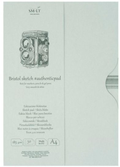 Склейка для экскизов Bristol A4 21х29,7 см 185 г/м² 50 листов Smiltainis