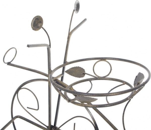 Підставка для квітів Велосипед 2 105х38x61 см коричневий 