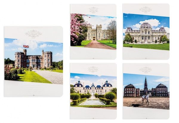 Комплект тетрадей Дворцы 60 листов в клетку 10 шт. Поділля