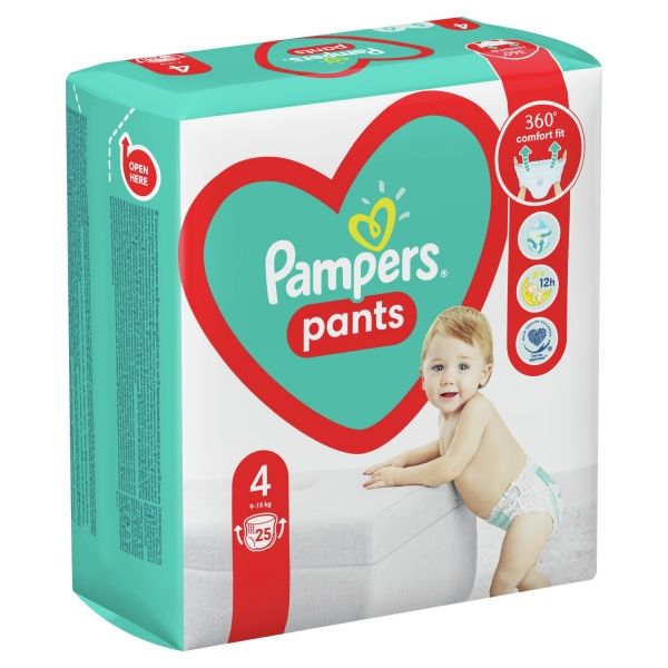 Підгузки-трусики Pampers Pants Розмір 4 (9-15 кг) 25 шт.
