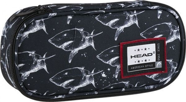 Пенал шкільний HD-258 Head чорний із малюнком
