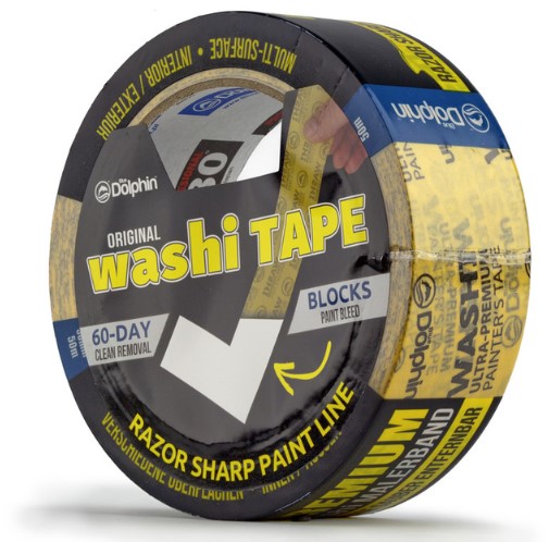 Лента малярная Blue Dolphin WASHI -XF7 ULTRA PREMIUM Премиум класс 38 мм x 50 м