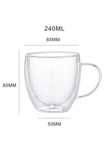 Набор чашек Glassy 240 мл 2 шт.