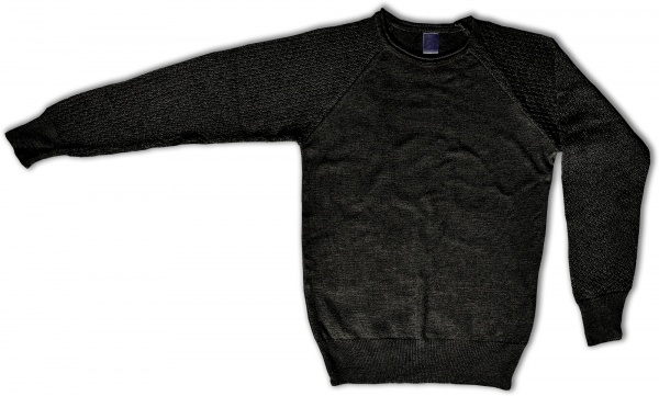 Джемпер унисекс р.140 черный 1279 