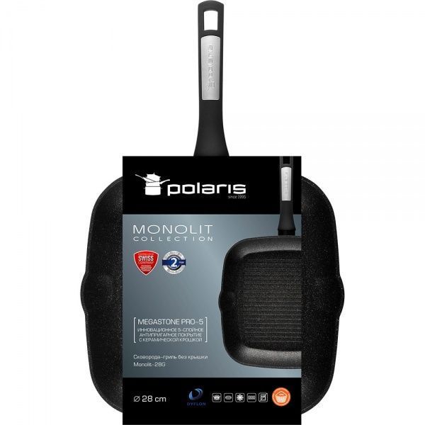 Сковорода-гриль 28 см Monolit Polaris