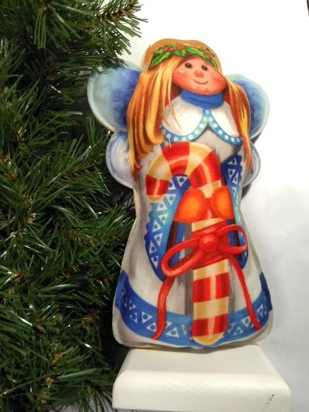 Украшение новогоднее на подставке Фея 30 см 