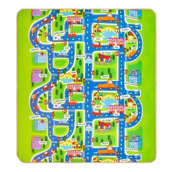 Развивающий коврик Ланор беби мат (200x180x1 см) Парк/Дорожки