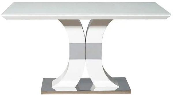 Стол обеденный Космо DT2020-1 1400х800х760 белый глянец 