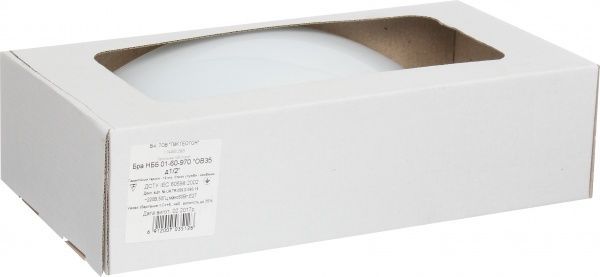 Світильник настінний Геотон НББ 01-60-970 ОВ35 1x60 Вт E27 білий 01-60-970 ОВ35 