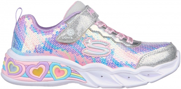 Кроссовки Skechers 302313N SMLT р.US 9 серебристый