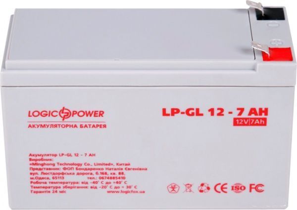 Аккумулятор гелевый GL 12 - 7 AH LogicPower 