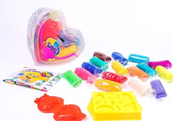 Тесто для лепки OKTO 3 стакана по 90 г Неон 41012