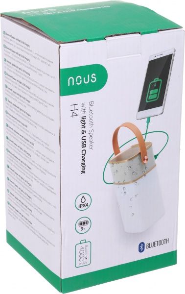 Смарт-светильник Nous с Bluetooth колонкой и Power Bank 1 Вт золотой H4 Gold