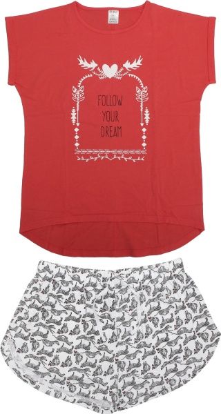 Костюм домашний женский La Nuit Home Zebras р. XL красный 