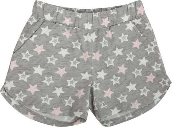 Шорты для девочек Luna Kids Stars р.128/134 серый №0031/16055 