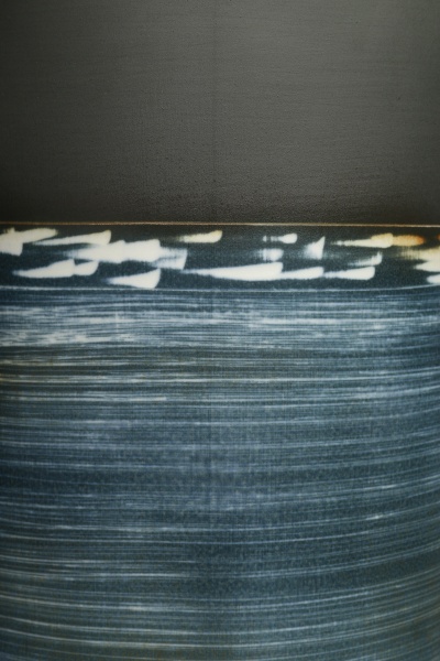 Ваза керамическая синий крафт цилиндр 66 см 07660414P04097 Bernardo