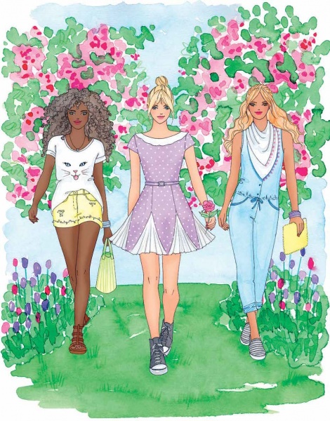 Книга с наклейками Мисси Мак-Каллоу «Модний стиліст: Колекція весна-літо» 978-617-7579-47-1