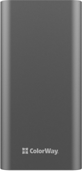 Зовнішній акумулятор (Powerbank) ColorWay 20000 mAh gray (CW-PB200LPH3GR-PDD) 