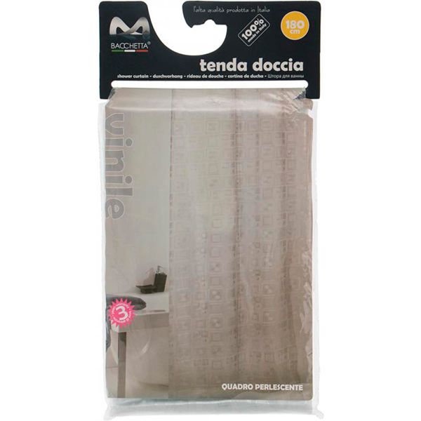 Шторка для ванной BACCHETTA QUADRO PERLESC 50